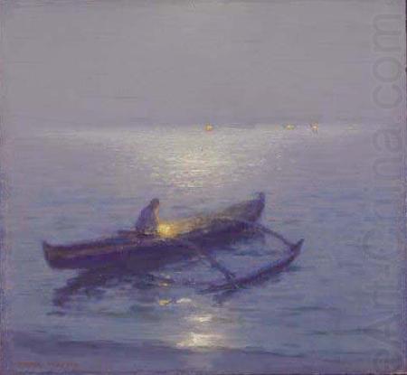 Lionel Walden Night Fisherman china oil painting image